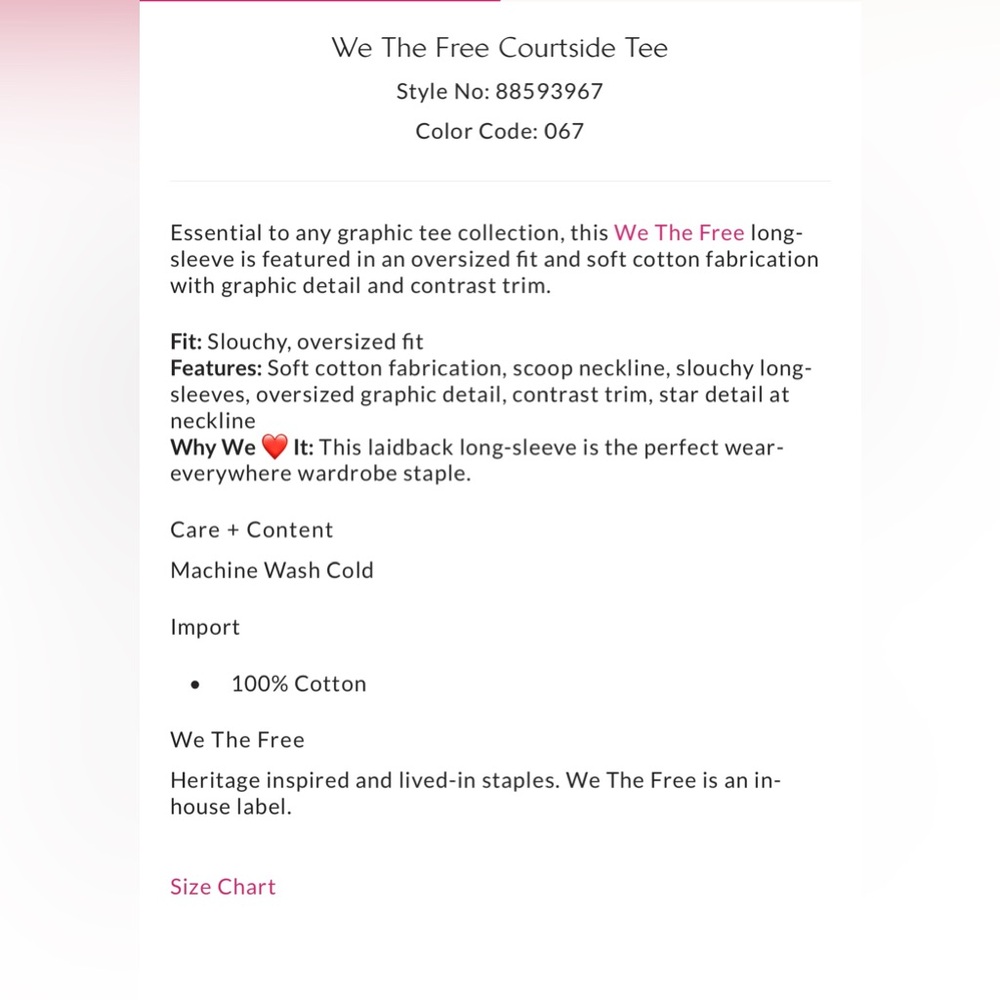 We The Free Courtside Tee - Picture 5 of 6